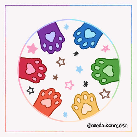 Progress Pride Paws