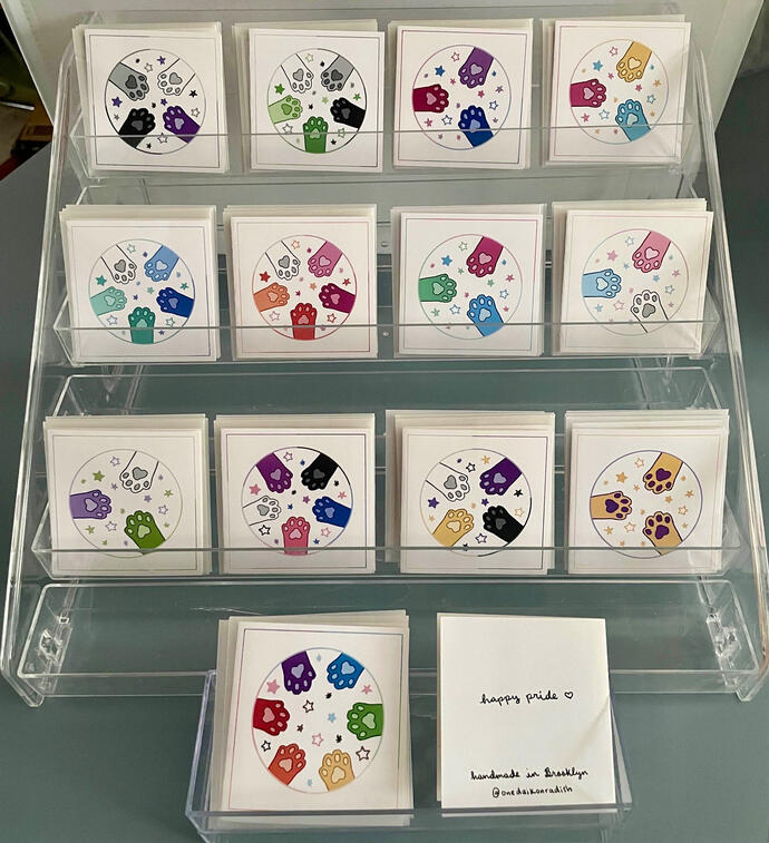 Pride Paw Mini Cards